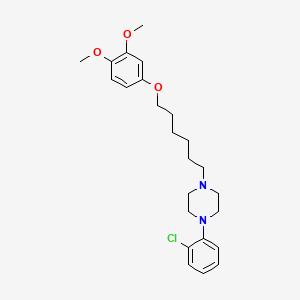 Piperazine, 1-(o-chlorophenyl)-4-(6-(3,4-dimethoxyphenoxy)hexyl)-