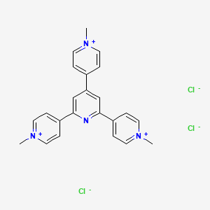 2,4,6-Tris(1-methylpyridin-1-ium-4-yl)pyridine;trichloride