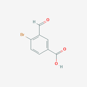molecular formula C8H5BrO3 B1374638 4-溴-3-甲酰基苯甲酸 CAS No. 776315-23-2