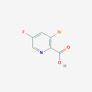 molecular formula C6H3BrFNO2 B1374640 3-溴-5-氟吡啶-2-羧酸 CAS No. 1189513-55-0