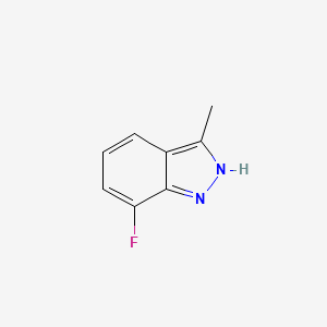 molecular formula C8H7FN2 B1374641 7-氟-3-甲基-1H-吲唑 CAS No. 1017682-73-3