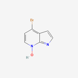 molecular formula C7H5BrN2O B1374643 4-溴-1H-吡咯并[2,3-b]吡啶-7-氧化物 CAS No. 640735-27-9