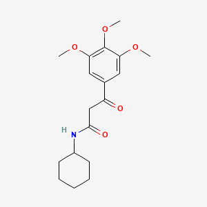 Acetamide, N-cyclohexyl-2-(3,4,5-trimethoxybenzoyl)-