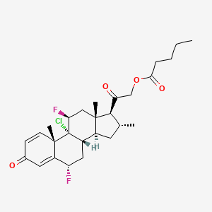 9-Chloro-6alpha,11beta-difluoro-21-hydroxy-16alpha-methylpregna-1,4-diene-3,20-dione 21-valerate