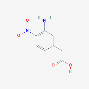 molecular formula C8H8N2O4 B1374647 2-(3-氨基-4-硝基苯基)乙酸 CAS No. 1261438-26-9