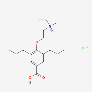 4-(2-(Diethylamino)ethoxy)-3,5-dipropylbenzoic acid hydrochloride