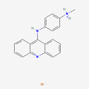 molecular formula C20H18BrN3 B13746521 9-(p-(Methylamino)anilino)acridine hydrobromide CAS No. 37045-40-2