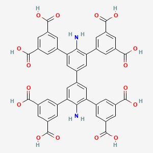 5-[2-amino-5-[4-amino-3,5-bis(3,5-dicarboxyphenyl)phenyl]-3-(3,5-dicarboxyphenyl)phenyl]benzene-1,3-dicarboxylic acid