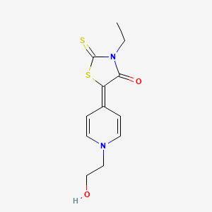 4-Thiazolidinone, 3-ethyl-5-(1-(2-hydroxyethyl)-4(1H)-pyridinylidene)-2-thioxo-