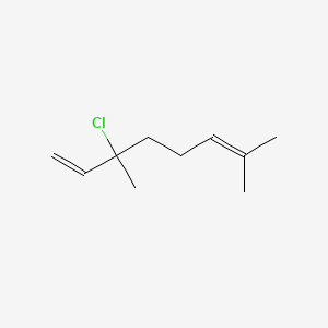 molecular formula C10H17Cl B13746576 3-Chloro-3,7-dimethylocta-1,6-diene CAS No. 471-10-3