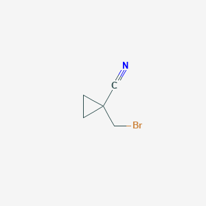 molecular formula C5H6BrN B1374661 1-(Bromomethyl)cyclopropane-1-carbonitrile CAS No. 98730-78-0