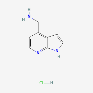 molecular formula C8H10ClN3 B1374665 (1H-吡咯并[2,3-b]吡啶-4-基)甲胺盐酸盐 CAS No. 935466-77-6