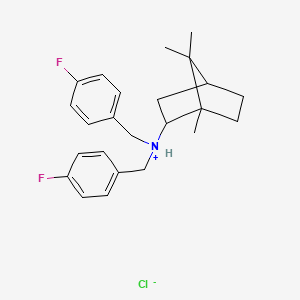 (+-)-endo-N,N-Bis(p-fluorobenzyl)-2-bornanamine hydrobromide