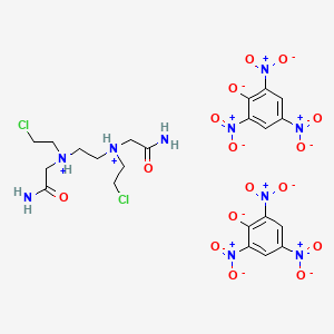 Acetamide, 2,2'-(ethylenebis((2-chloroethyl)imino))bis-, dipicrate