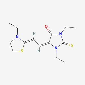 1,3-Diethyl-5-((3-ethylthiazolidin-2-ylidene)ethylidene)-2-thioxoimidazolidin-4-one