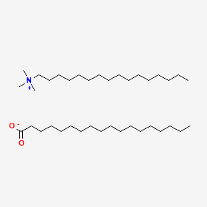 molecular formula C37H77NO2 B13746711 Hexadecyltrimethylammonium stearate CAS No. 124-23-2