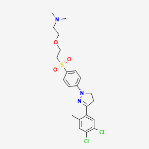 Ethanamine, 2-[2-[[4-[3-(4,5-dichloro-2-methylphenyl)-4,5-dihydro-1H-pyrazol-1-yl]phenyl]sulfonyl]ethoxy]-N,N-dimethyl-