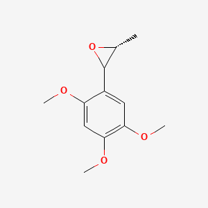 molecular formula C12H16O4 B13746761 trans-Asarone oxide CAS No. 124878-08-6