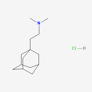 molecular formula C14H26ClN B13746771 Adamantane, 1-(2-dimethylaminoethyl)-, hydrochloride CAS No. 31897-95-7