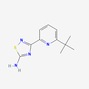 3-(6-Tert-butylpyridin-2-yl)-1,2,4-thiadiazol-5-amine