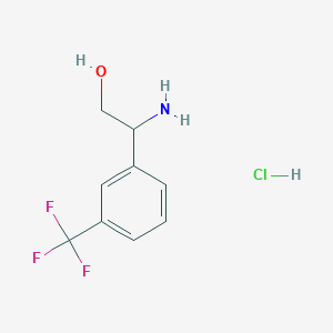 molecular formula C9H11ClF3NO B1374679 盐酸 2-氨基-2-(3-(三氟甲基)苯基)乙醇 CAS No. 1394820-14-4