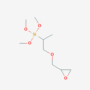 molecular formula C9H20O5Si B13746803 Trimethoxy-[1-(oxiran-2-ylmethoxy)propan-2-yl]silane 