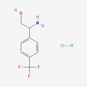 molecular formula C9H11ClF3NO B1374683 2-氨基-2-(4-(三氟甲基)苯基)乙醇盐酸盐 CAS No. 1423032-18-1