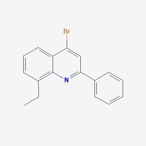 molecular formula C17H14BrN B13746840 4-Bromo-8-ethyl-2-phenylquinoline CAS No. 1189107-05-8