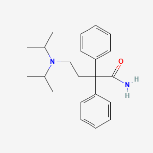 molecular formula C22H30N2O B13746843 4-(Diisopropylamino)-2,2-diphenylbutyramide CAS No. 39666-27-8