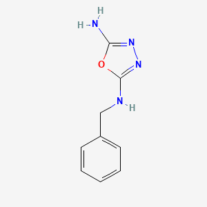 molecular formula C9H10N4O B1374685 2-N-苄基-1,3,4-噁二唑-2,5-二胺 CAS No. 90558-69-3