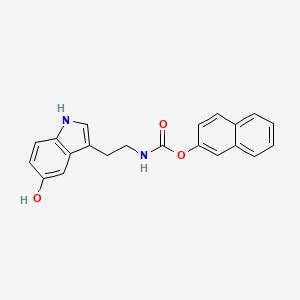 2-Naphthalenyl[2-(5-hydroxy-1H-indol-3-yl)ethyl]carbamate