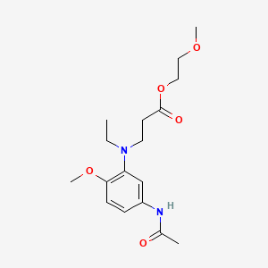 2-Methoxyethyl N-[5-(acetylamino)-2-methoxyphenyl]-N-ethyl-beta-alaninate