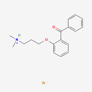 molecular formula C18H22BrNO2 B13746902 2-(3-(Dimethylamino)propoxy)benzophenone hydrobromide CAS No. 10429-25-1