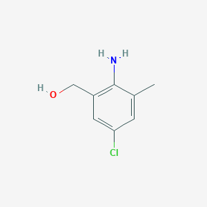 B1374692 (2-Amino-5-chloro-3-methylphenyl)methanol CAS No. 775331-65-2