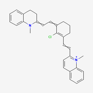 2-[2-[2-Chloro-3-[2-(1,3-dihydro-1-methyl-2H-quinolinylidene)ethylidene]-1-cyclohexen-1-yl]ethenyl]-1-methyl-quinolinium