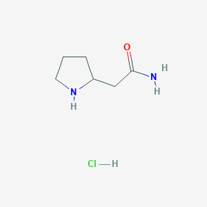 2-(Pyrrolidin-2-yl)acetamide hydrochloride