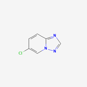molecular formula C6H4ClN3 B1374697 6-Chloro-[1,2,4]triazolo[1,5-a]pyridine CAS No. 1427357-23-0