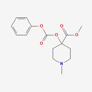 Carbonic acid, 4-methoxycarbonyl-1-methyl-4-piperidyl phenyl ester