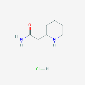 2-(2-Piperidinyl)acetamide hydrochloride