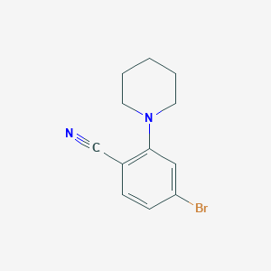 B1374702 4-Bromo-2-(Piperidin-1-yl)benzonitrile CAS No. 881002-28-4