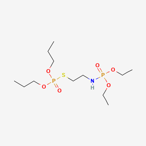 N-diethoxyphosphoryl-2-dipropoxyphosphorylsulfanylethanamine