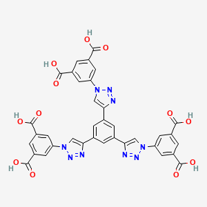 5-[4-[3,5-Bis[1-(3,5-dicarboxyphenyl)triazol-4-yl]phenyl]triazol-1-yl]benzene-1,3-dicarboxylic acid