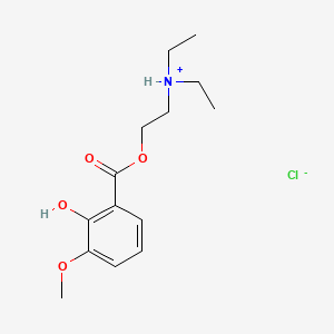 Benzoic acid, 2-hydroxy-3-methoxy-, 2-(diethylamino)ethyl ester, hydrochloride