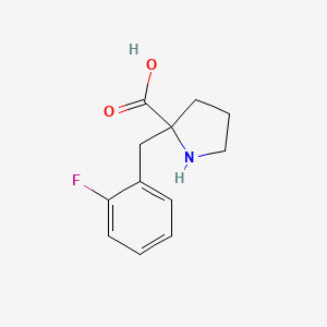 2-[(2-Fluorophenyl)methyl]pyrrolidine-2-carboxylic acid