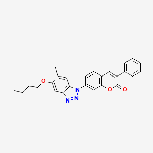 7-(6-Butoxy-5-methyl-2H-benzotriazol-2-yl)-3-phenyl-2H-1-benzopyran-2-one