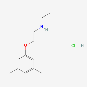 molecular formula C12H20ClNO B1374724 [2-(3,5-二甲基苯氧基)乙基]乙胺盐酸盐 CAS No. 1609403-32-8
