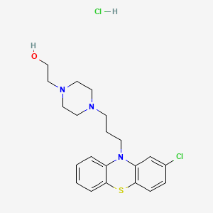 molecular formula C21H27Cl2N3OS B13747241 Perphenazine hydrochloride CAS No. 23221-95-6