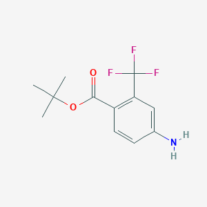 B1374725 Tert-butyl 4-amino-2-(trifluoromethyl)benzoate CAS No. 1311200-05-1
