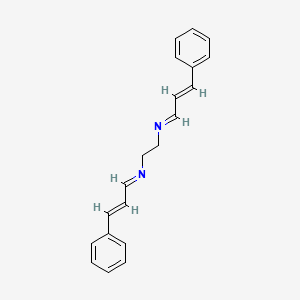 molecular formula C20H20N2 B13747252 N,N'-Dicinnamylideneethylenediamine CAS No. 3080-97-5