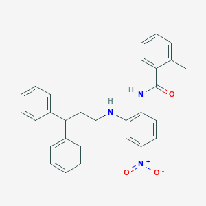 N-[2-(3,3-diphenylpropylamino)-4-nitrophenyl]-2-methylbenzamide